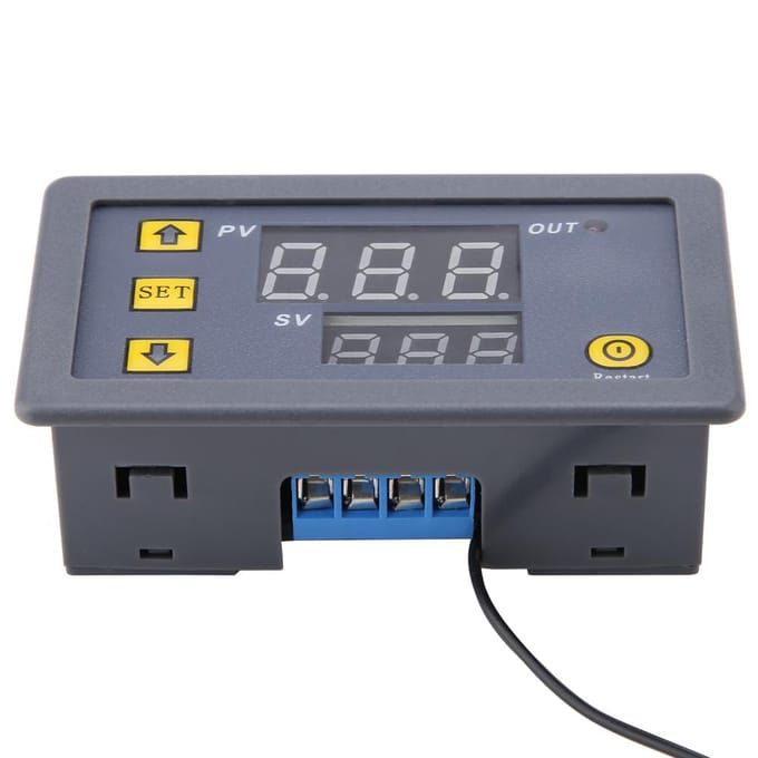 W3230 LED Digitale Temperatuurregelaar Thermostaatschakelaar Sensor Meter(DC24V ) gray