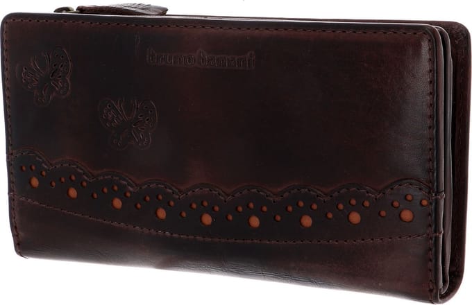 bruno banani Leren Portemonnee Ziloo Zip Around Wallet Brown Bruine