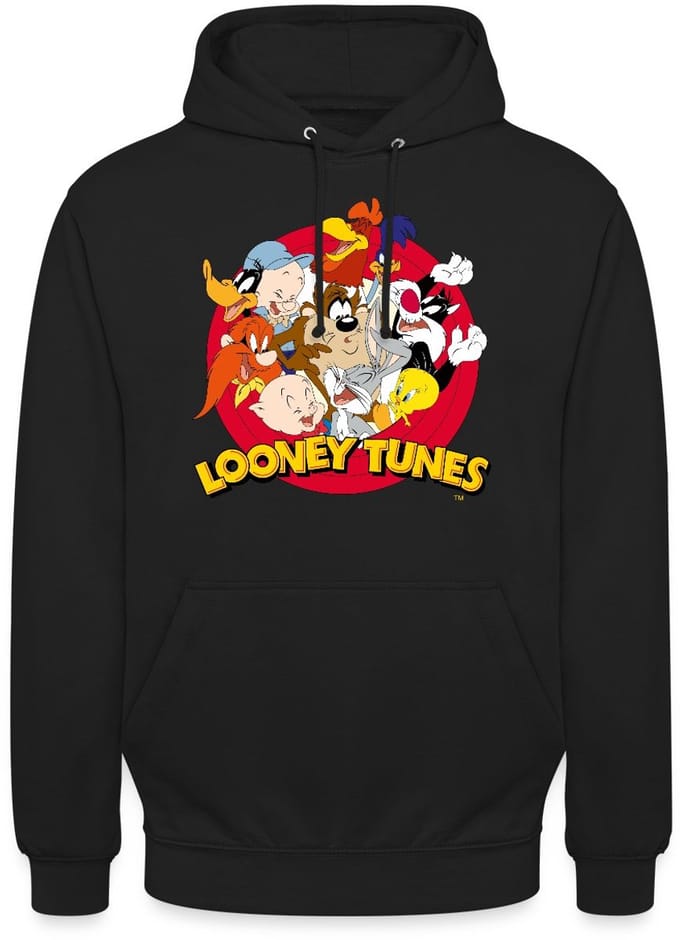 Looney Tunes Groep Hoodie Unisex