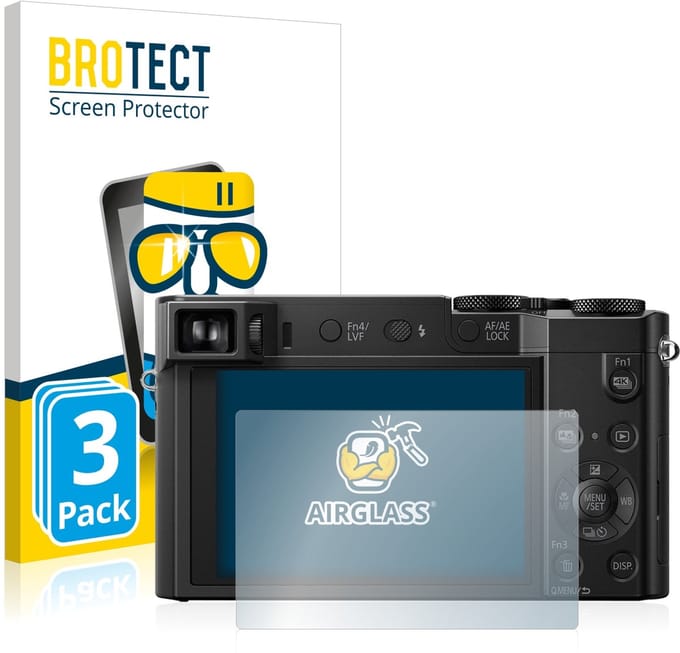 Screenprotector 3 Stuks voor Panasonic Lumix DMC-TZ101 Beschermglas transparant