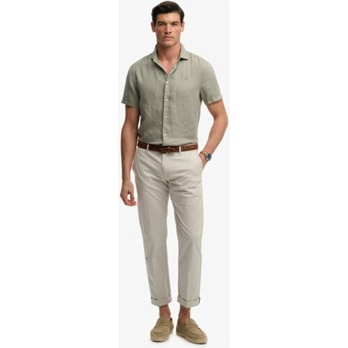 Superdry Premium Chino Normale Pasvorm Grey Grootte: 34/34