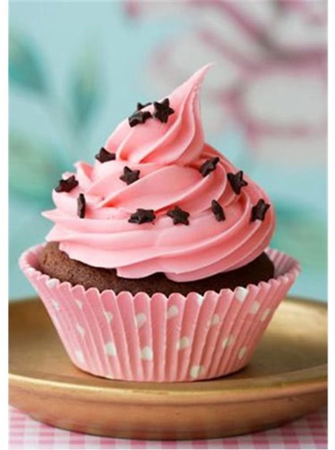 Wizardi Diamond Painting Kit Pink Cupcake WD042