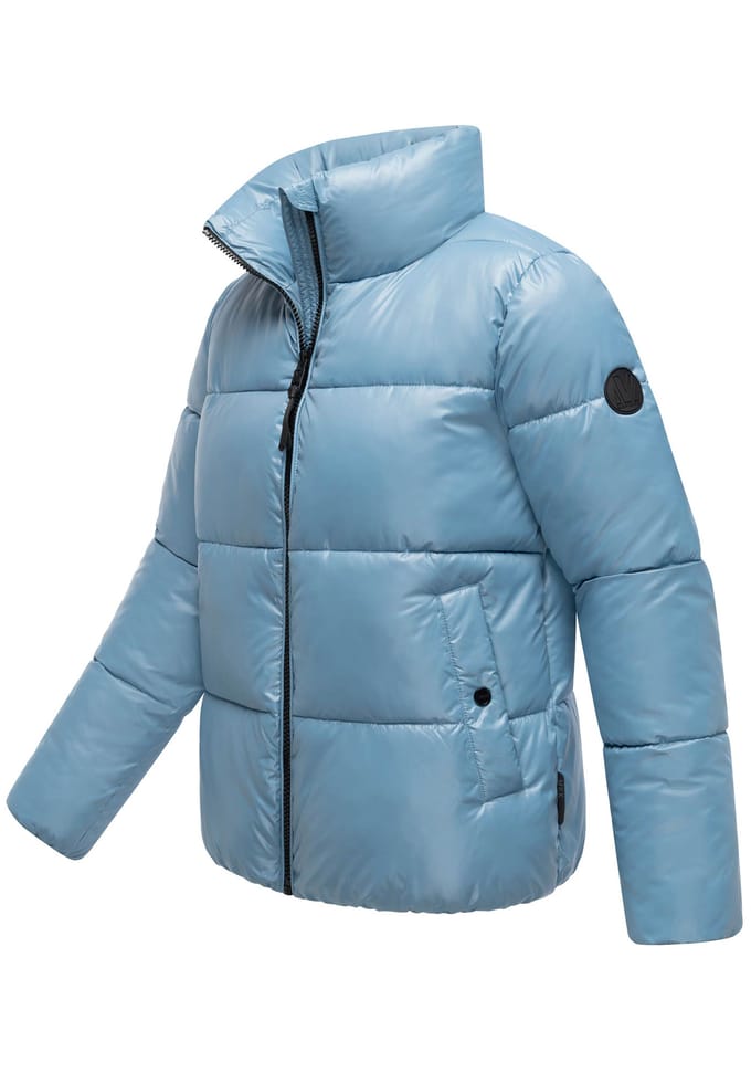 Marikoo dames winterjas Hazalee in puffer-stijl met glanzende look