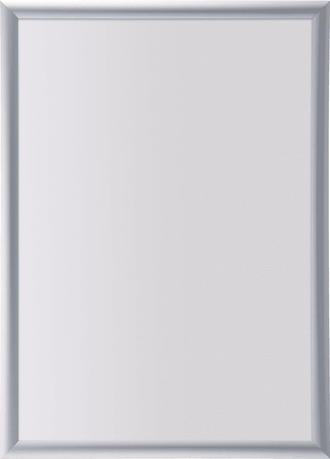 Aluminium kliklijst - 25 mm - spitse hoek A2 - 594 x 420 mm