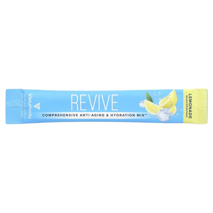 Vitauthority, Revive, Comprehensive Anti-Aging Hydration Mix, Lemonade, 30 Sticks, 0.13 oz (3.9 g) Each
