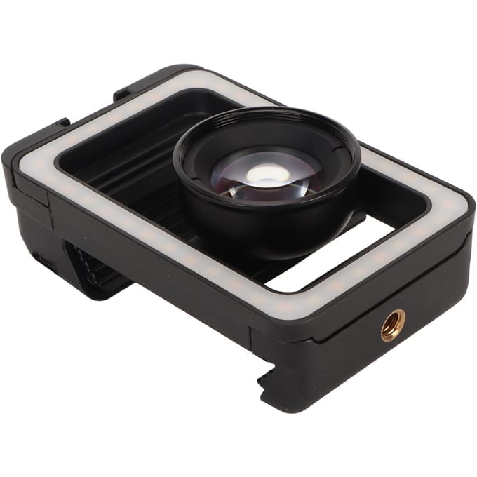 100mm Telefoon Macro Lens Universele Clip 4K HD Draagbare Telefoon Camera Macro Lens met LED Invullicht black