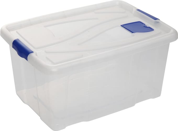 Hega Hogar Textielbox Box Transparant 55l 61x45x30c