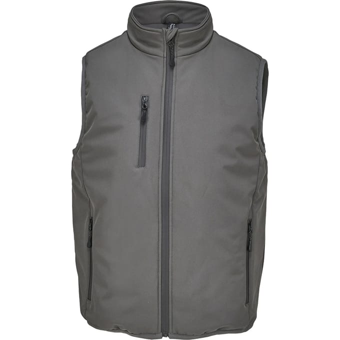 SOLS Unisex Volwassen Falcon Gevoerde Bodywarmer (Koolstof)