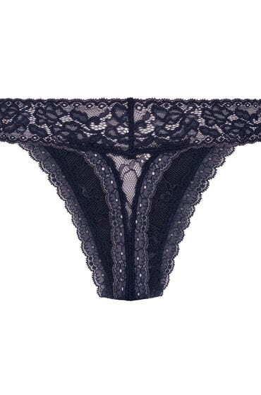 Hunkemöller Dames Lingerie String Madison - Blauw - maat M