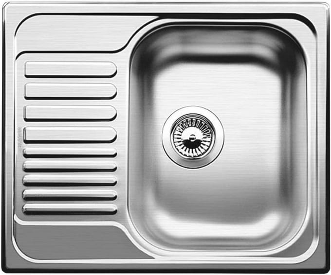 ingebouwde spoelbak 45cm RVS - blanco - 516524