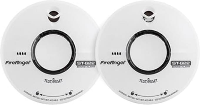 FireAngel ST-622 Rookmelder - 2 pack - 10 jaar accu - Pauzeknop - Testknop