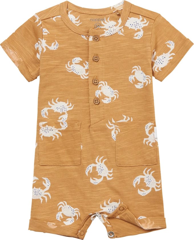 Noppies Babykleding Jongens Playsuit Mecca Apple Cinnamon - 50