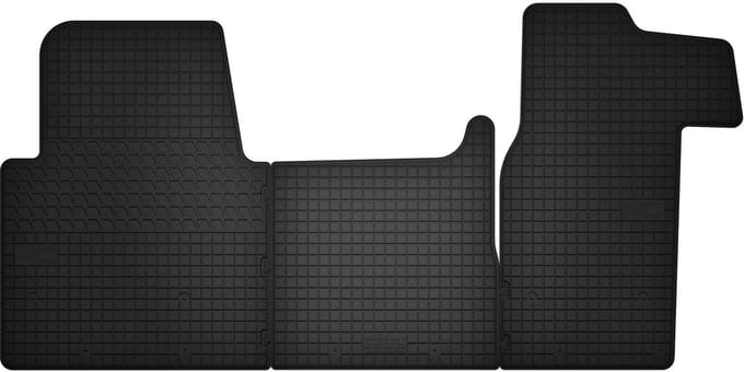 Wielganizator SolidTread - Rubber Automatten - Renault Master III - Zwart - 3 Stuks