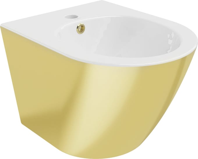 Mexen Lena bidet hangend, wit/goud - 35224806