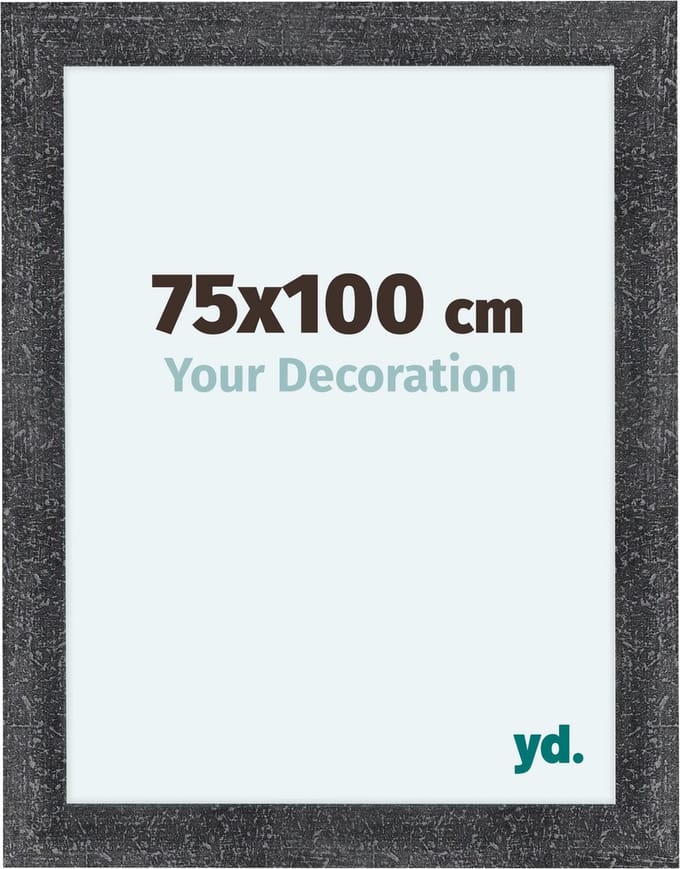 Your Decoration - Fotolijst 75x100 cm - MDF - Grijs Geveegd - Como