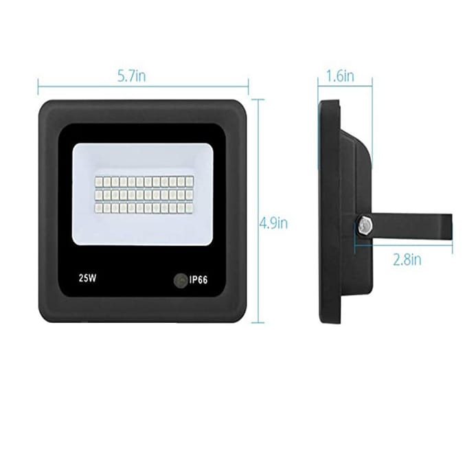 25W RGB schijnwerper buiten schijnwerper IP66 waterdicht met afstandsbediening voor bruiloft verjaardag UK Plug zwart