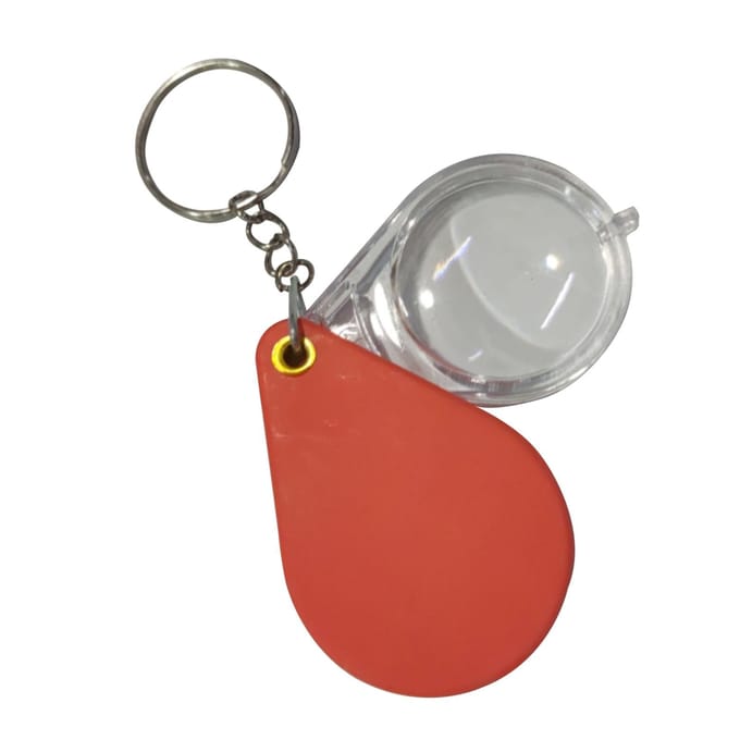 10x kleine vergrootglas zakloep opvouwbare vergrootglas sleutelhanger voor het lezen