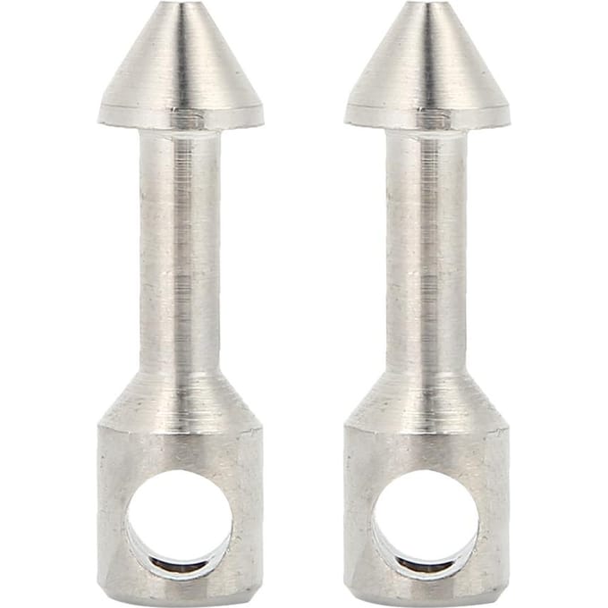 2 6 STuks Duurzaam Roestvrij Staal bot Harpoen Harpoengeweer Elastieken Duikers Accessoire 2Pcs white