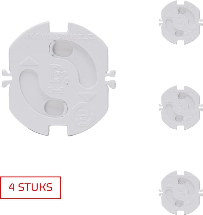 KOPP wandcontactdoos beveiligers | stopcontactbeveiliger | wit | 4 STUKS