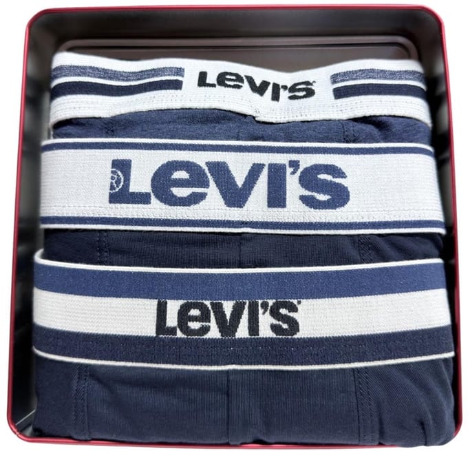 Levi's Boxer Gift Box - Boxershorts - Navy/Black - Maat S - 3 Pack