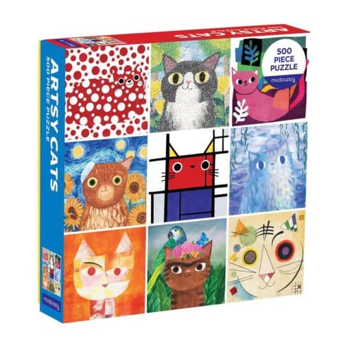 Galison puzzel - artsy cats 500 stukjes