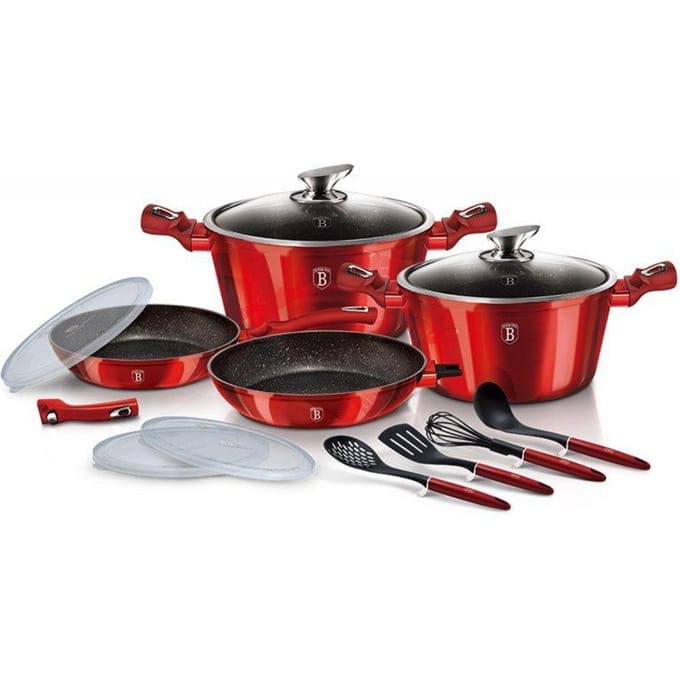 Berlinger Haus BH-7057 - Pannenset - Granieten Coating - Inductie - Roestvrij