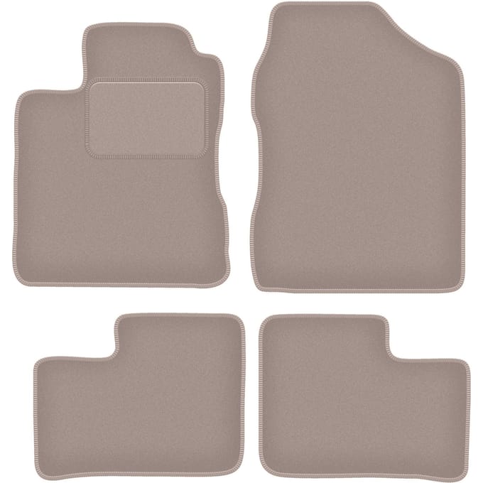 Beige veloursmatten voor: Daihatsu Cuore VI hatchback (2003-2007)