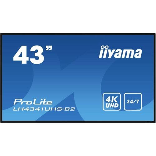 iiyama LH4341UHS-B2 informatiedisplay 108 cm (42,5 inch) lcd 500 cd/m² 4K Ultra HD ingebouwde processor Android 8.0 24/7