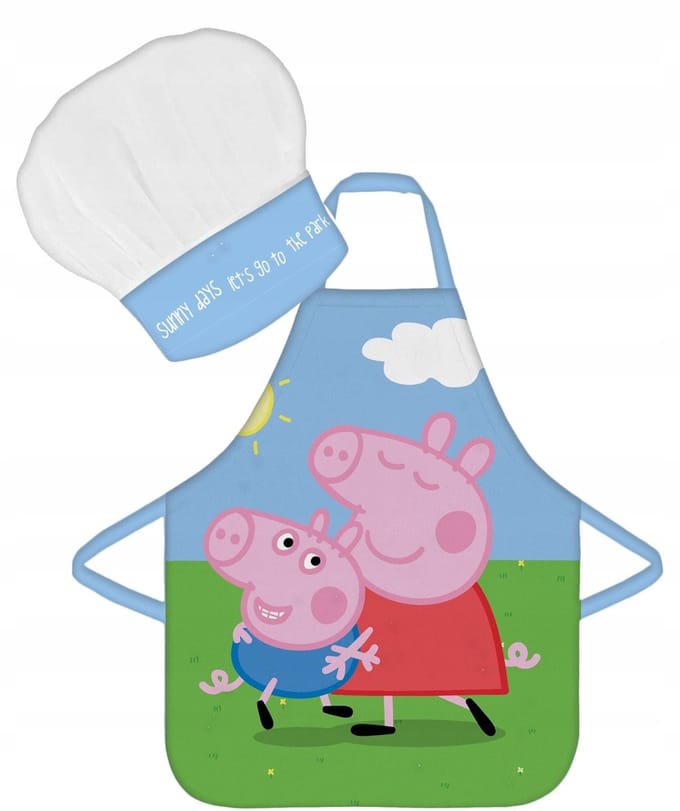 Peppa Pig schort met bakmuts