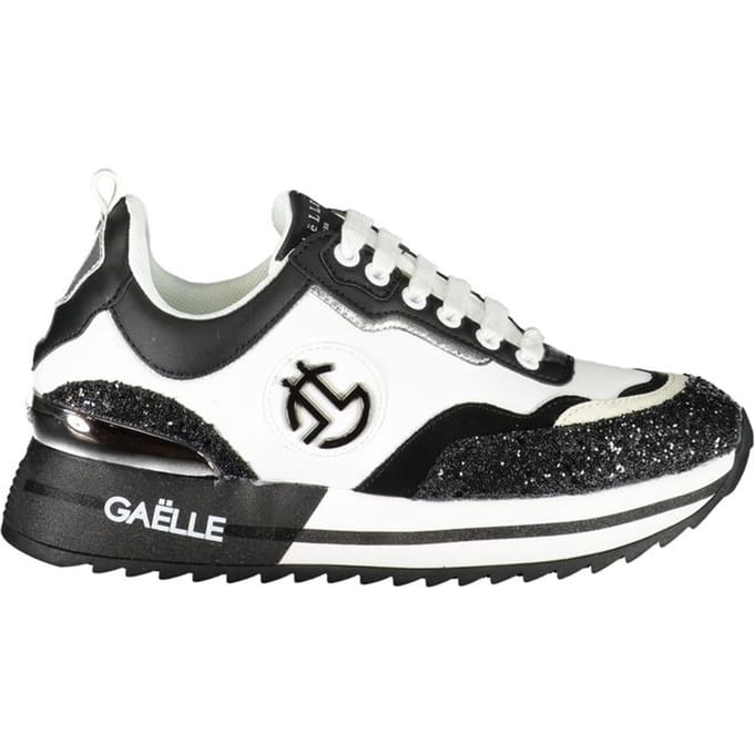 Gaelle Paris Zwarte Polyurethaan Dames Sneaker