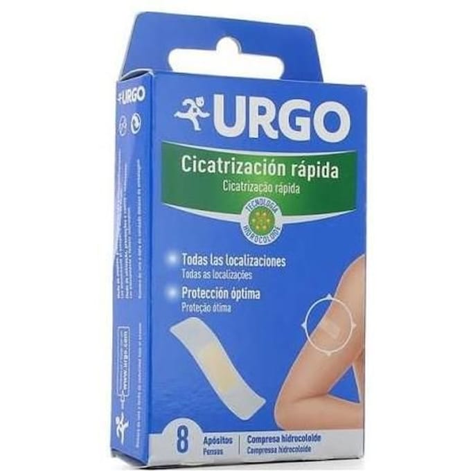 Urgo Rapid Hydrocolloid Healing Dressings 8uts blue