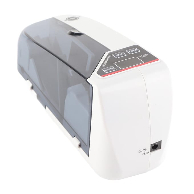 Compteuse de billets Portable Manuelle Mini Petite Résistante à l'usure Machine à Compter l'Argent US Plug gray
