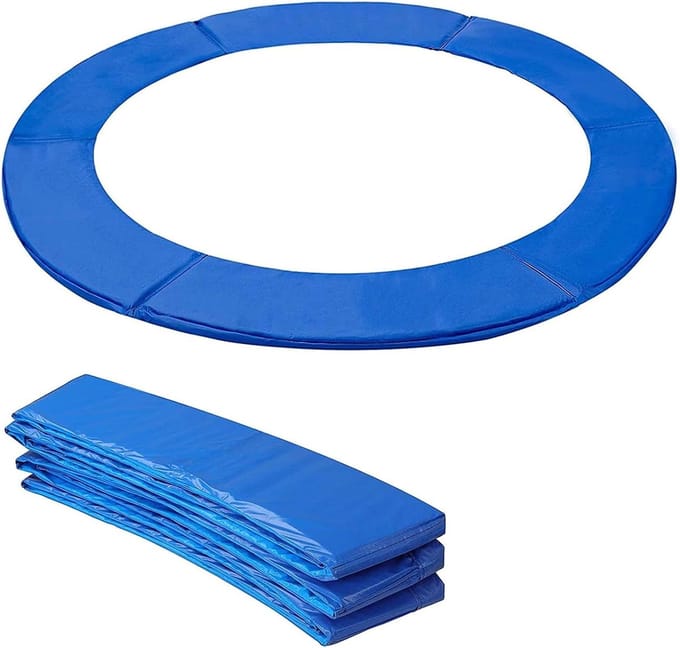 Trampoline Randafdekking - Veiligheidsmat - Trampoline Veiligheid - UV- en Waterdicht - 430 cm - Blauw