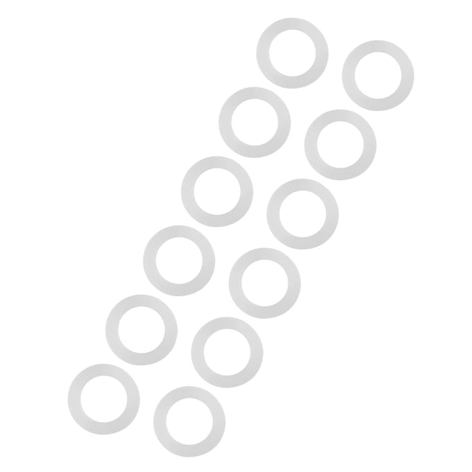 12 stuks Platte Pakking Witte Siliconen O-ring Afdichtingsringen voor Balgslangen 1"