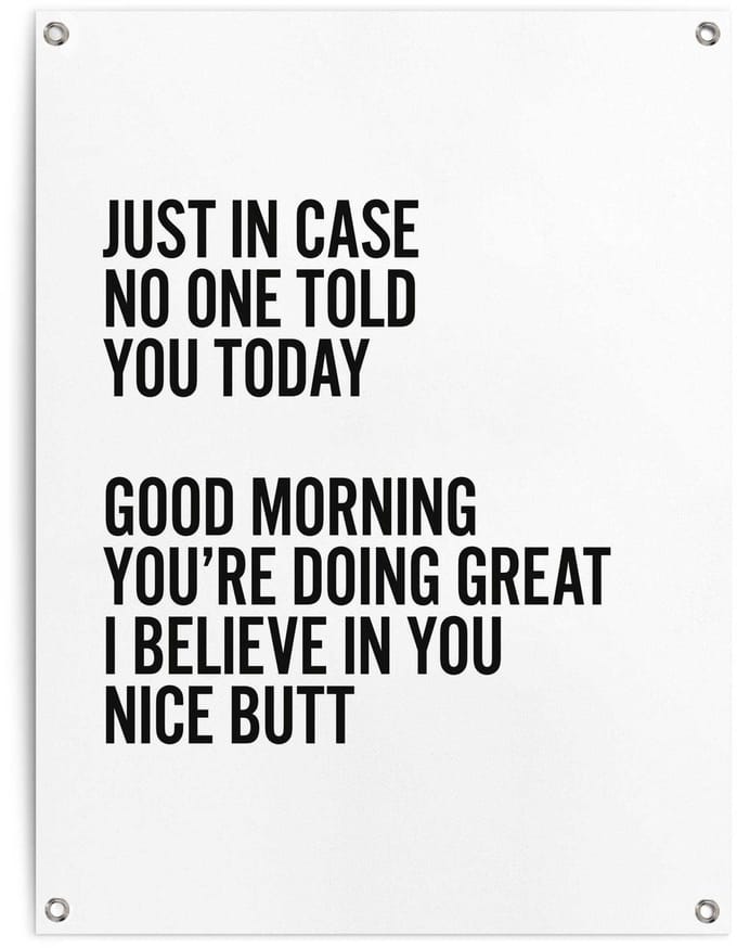 Tuinposter Positieve Start - 80 x 60 - Canvas - REINDERS