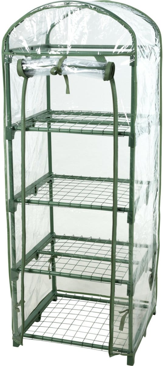 Pro Garden broeikas/kweekkas - transparant - 50 x 45 x 130 cm - 4 etages - moestuin - uv bestendig