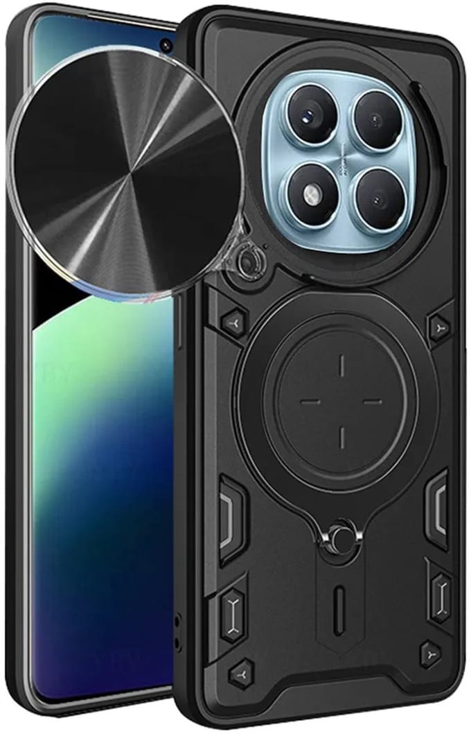 Hoesje geschikt voor Xiaomi Redmi Note 14 Pro 4G - Techsuit CamGuard Pro Back Cover - Zwart