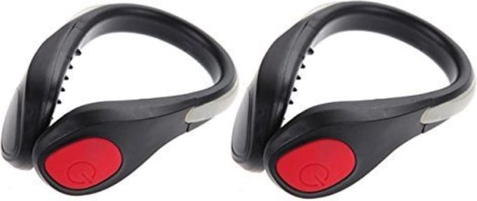 ProPlus LED schoenclip - rood - 2 stuks - verhoogde zichtbaarheid - weersbestendig