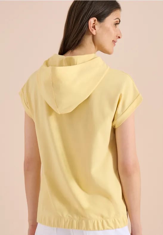Shirt met capuchon en printdetail