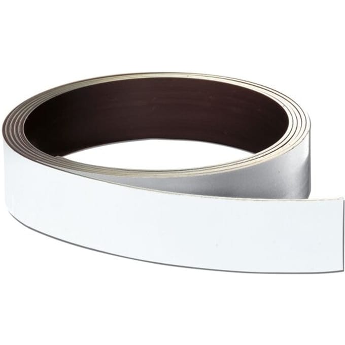 FRANKEN Magneetband, (L)10,000 x (D)0.8 x (H)50 mm, wit