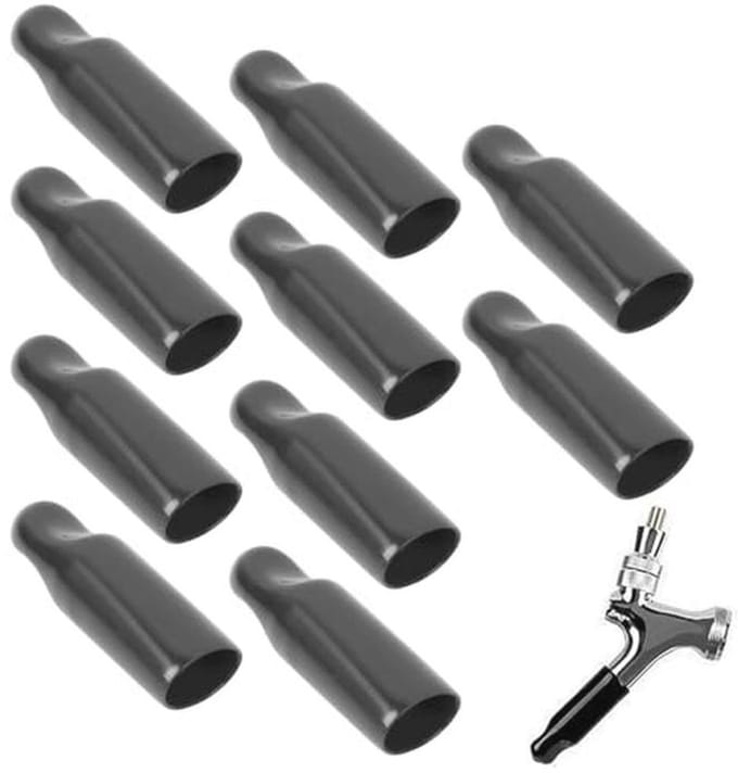 Biervat Tapdeksels Set van 10 – Beschermende Rubber Covers voor Biertapkranen