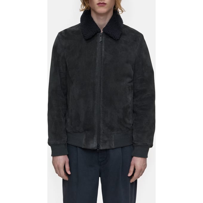 Closed Leather Jacket Shadow Blue Taglia: S | Bomber Outlet | Uomo | Blu