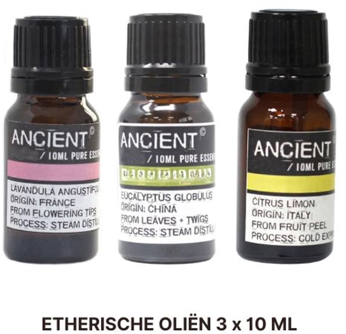 Basis Etherische Olie Set - Geranium - Ravensara - Tea Tree - 30 ml