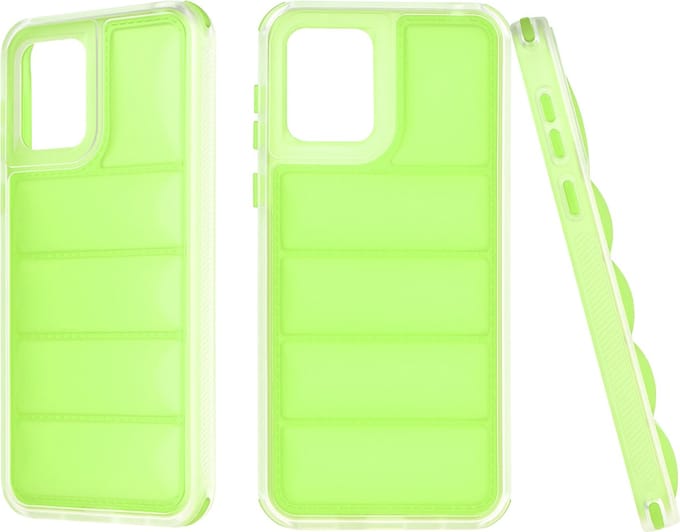 Hoesje geschikt voor Motorola Moto E13 - Techsuit Wave Shield Shockproof Hard Case Back Cover - Groen