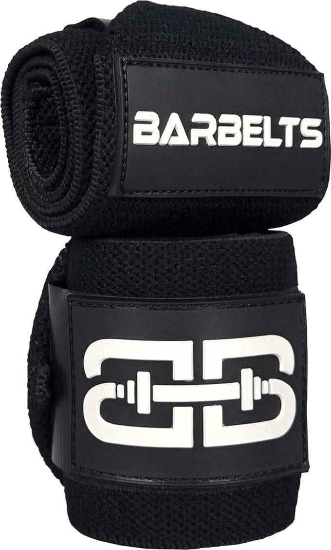 Barbelts Wrist wraps - zwart - 55cm