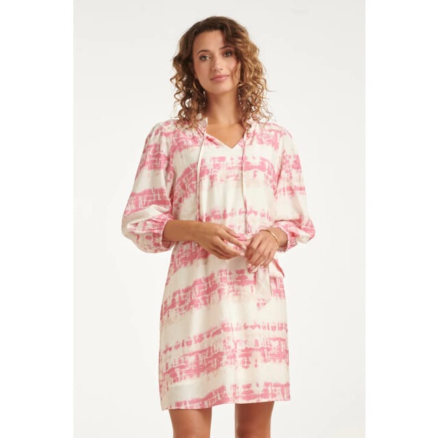 Smashed Lemon Damesjurk met roze tie-dye print |
