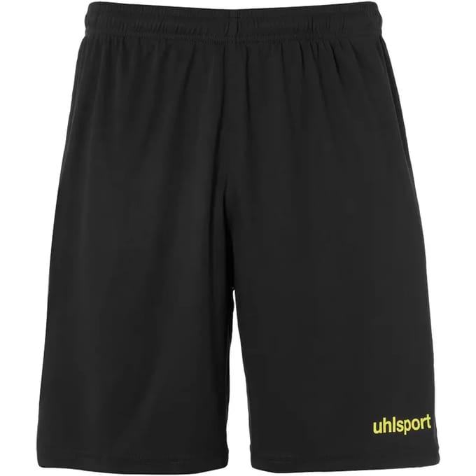 Uhlsport Center Basic Short Kinderen - Zwart / Geel | Maat: 116