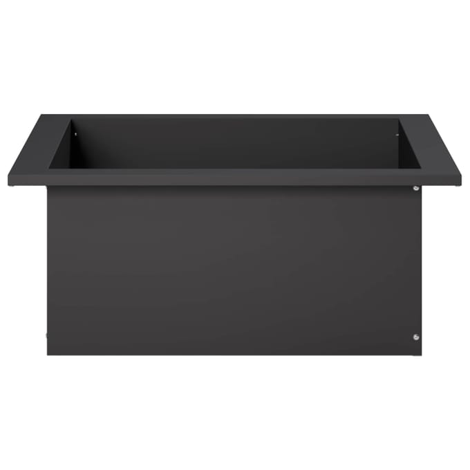 vidaXL - Vuurschaal - Ring - Zwart - 90 - x - 90 - x - 25 - cm - Staal