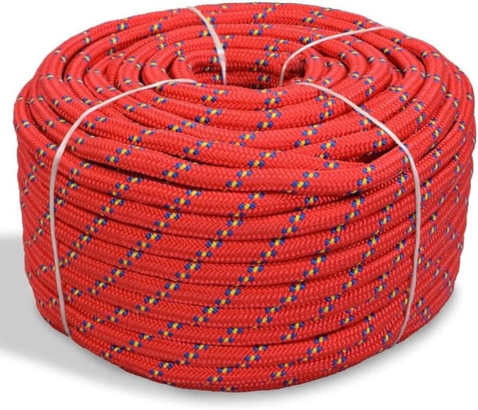 Polypropyleen Touw - Vastzet Touw - Voor Boten - Drijvend en Weerbestendig - 100 Meter - Rood