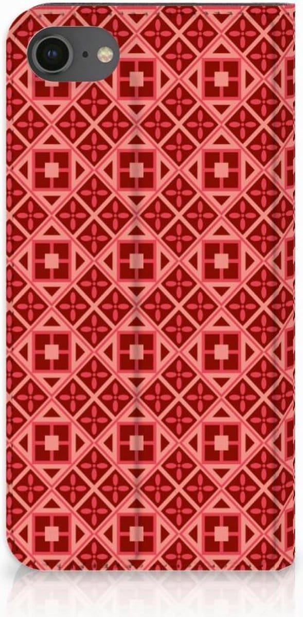 iPhone 7 | 8 | SE (2020) | SE (2022) Hoesje met Magneet Batik Rood